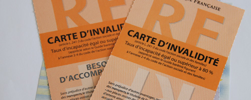 La carte d’invalidité